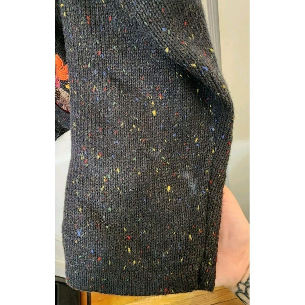Croft & Barrow Women's Cardigan Sweater Sz XL Fall Leaves Autumn Zip Embroidered - Picture 6 of 6